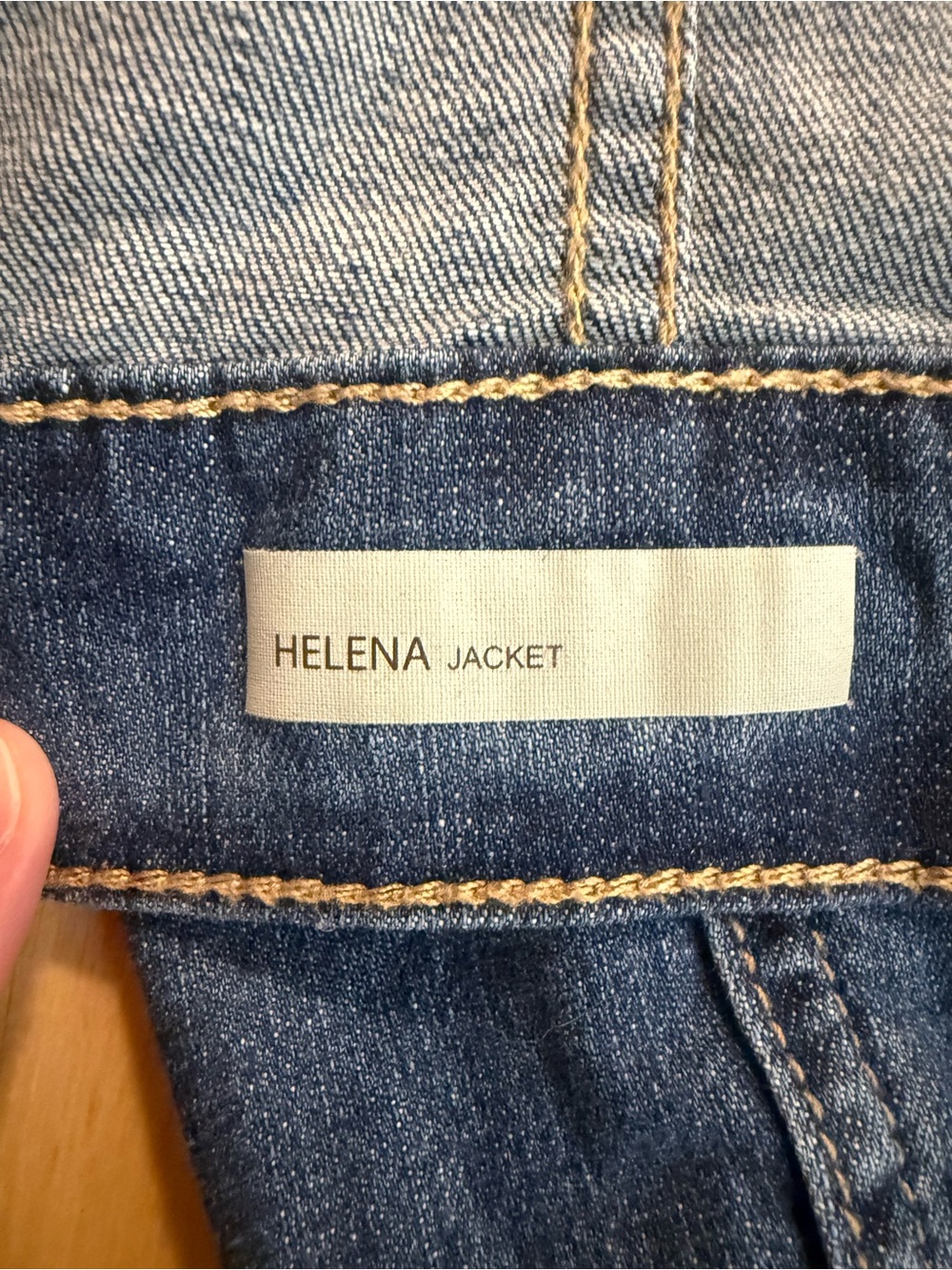 Kut from the Kloth Blue Denim Jacket - Button Front Helena - Picture 9 of 12